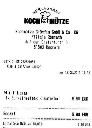 gegw Hffner Kochmtze Restaurant